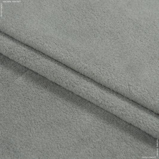 Ткани плюш - Плюш (вельбо) серый