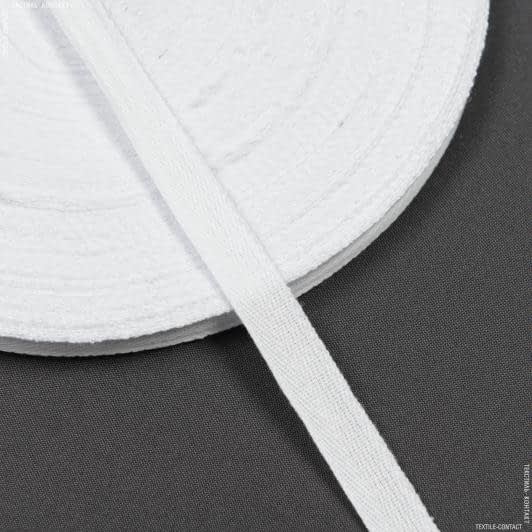 Ткани для одежды - Декоративная киперная лента белая 15 мм