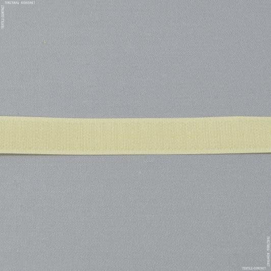 Ткани для декора - Липучка Велкро пришивная жесткая часть цвет персик 20мм/25м