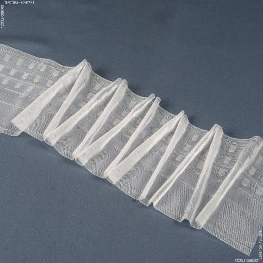 Ткани фурнитура для декора - Тесьма шторная Зиг-заг прозрачная КС-1:2.5 170мм ±0.5мм /50м