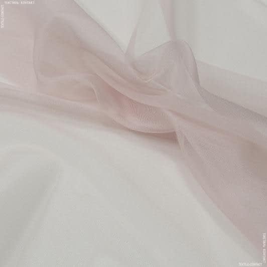 Ткани для декора - Тюль микросетка Блеск цвет розовый мусс с утяжелителем