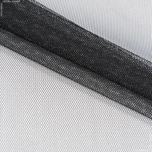 Ткани для рукоделия - Тюль сетка Грек черная