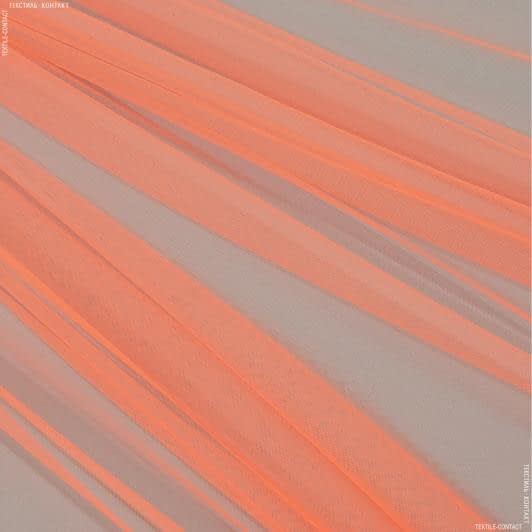 Ткани для юбок - Микросетка Энжел цвет ультра оранжевый