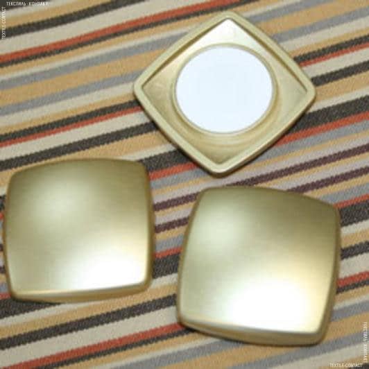 Ткани все ткани - Магнит металл SQUARE MATE 40/1 квадрат золото (упак.2шт)