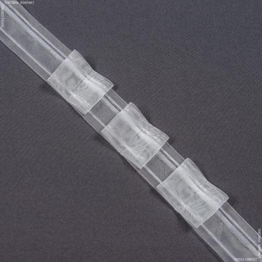 Ткани фурнитура для декора - Тесьма шторная Бантовые складки прозрачная КС-1:2 40мм±0.5мм/50м