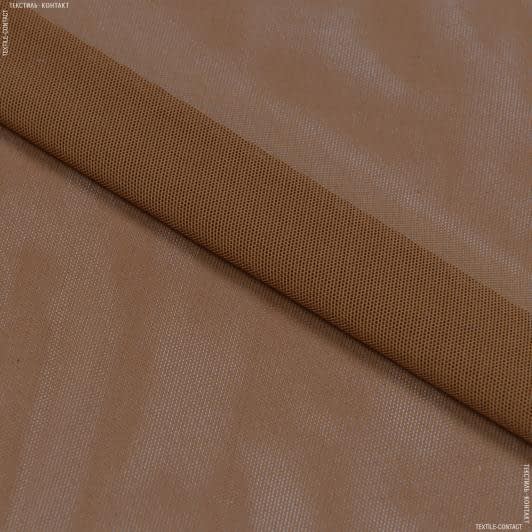 Ткани для спортивной одежды - Сетка стрейч коричневая