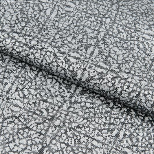 Ткани жаккард - Ткань с акриловой пропиткой жаккард Абстракция серый