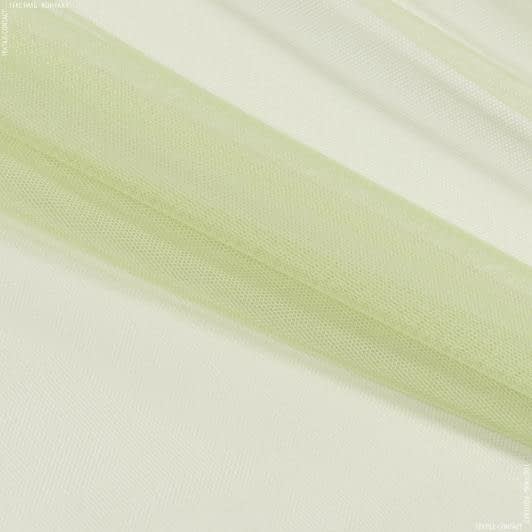 Ткани для декора - Тюль сетка Грек цвет липа с утяжелителем