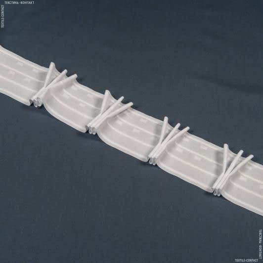 Ткани фурнитура для декора - Тесьма шторная Куриная лапка матовая КС-1:2 100мм±0.5мм/50м