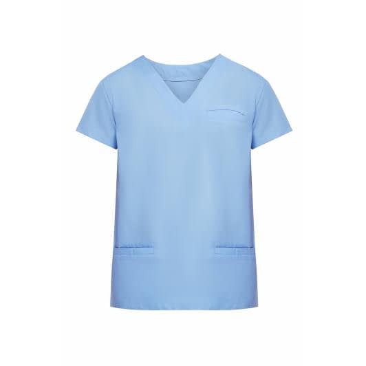 Ткани комплекты одежды - Куртка медицинская мужская шалфей голубой  р.56