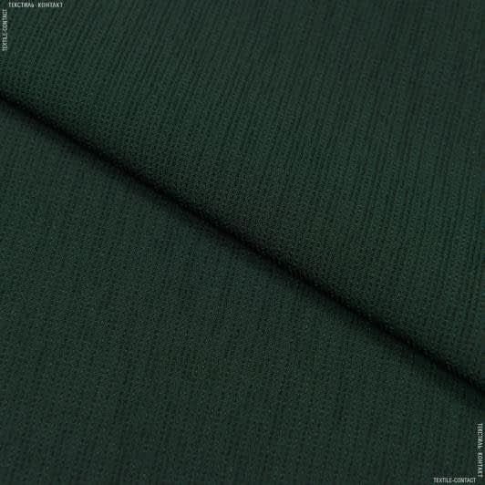 Ткани для блузок - Плательная микроклетка темно-зеленая