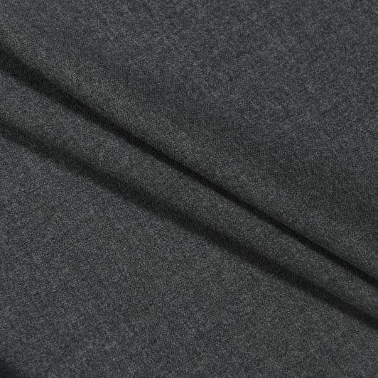 Ткани для брюк - Костюмная TOMBA меланж темно-серая