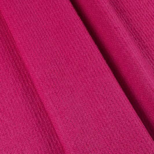 Ткани для одежды - Пальтовый трикотаж букле косичка розово-коралловый