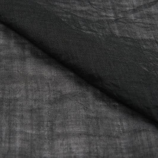 Ткани для одежды - Батист Рами крэш черный