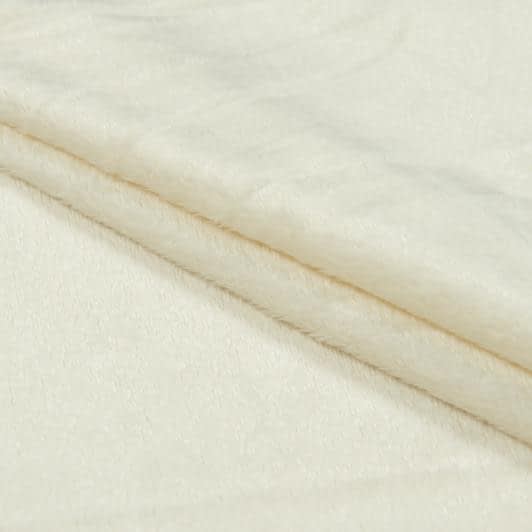 Ткани для декоративных подушек - Плюш (вельбо) молочный