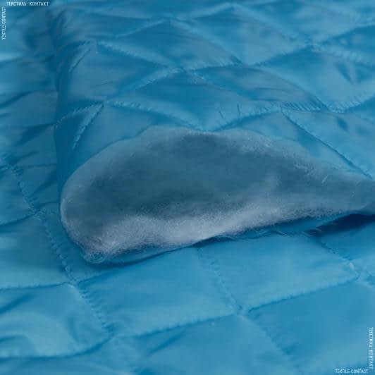 Ткани все ткани - Подкладка 190Т термопай с синтепоном 100г/м 5см*5см голубой