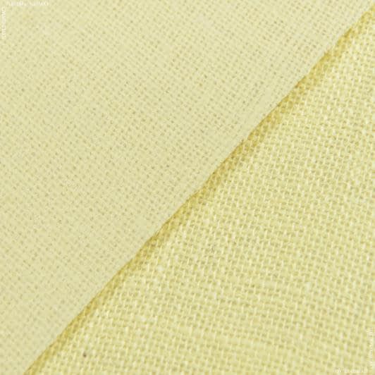 Ткани для мебели - Мешковина джутовая ламинированная желтый