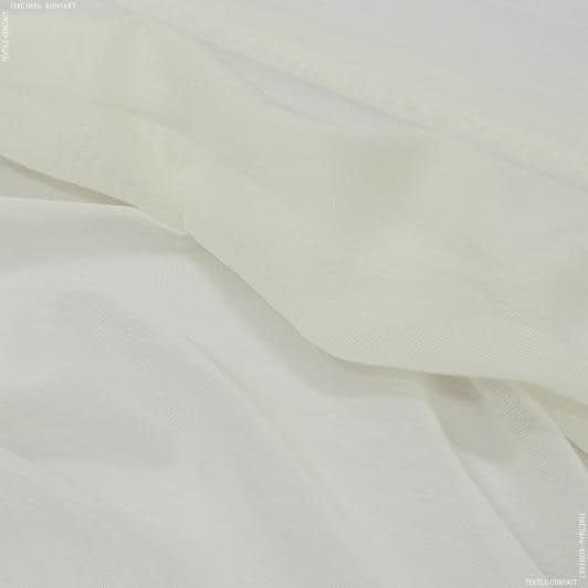 Ткани гардинные ткани - Тюль батист Бари цвет крем с утяжелителем