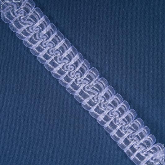 Ткани все ткани - Тесьма шторная Вафелька прозрачная КС-1:2 60мм±0.5мм/50м