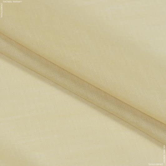 Ткани для декора - Тюль батист Эксен соломенно-желтый с утяжелителем
