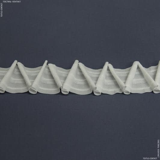Ткани фурнитура для декора - Тесьма шторная Зиг-заг матовая КС-1:2 60мм±0.5мм/50м