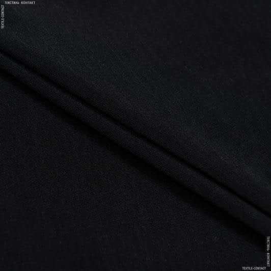 Ткани ненатуральные ткани - Костюмный мокрый шелк черный