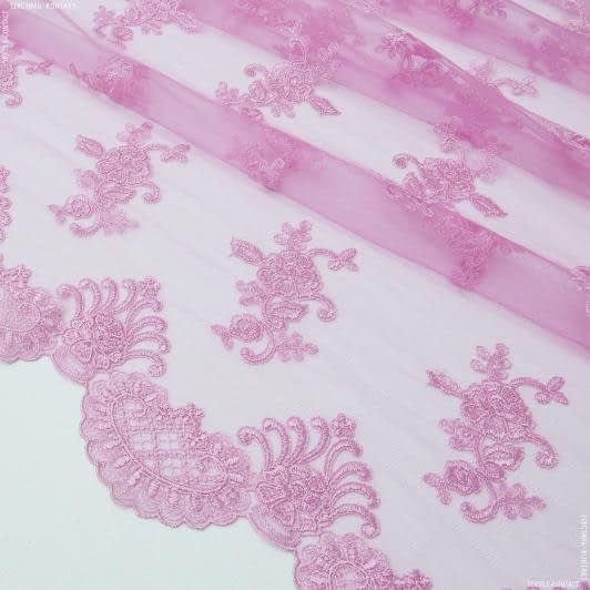 Ткани для рукоделия - Гипюр розовый