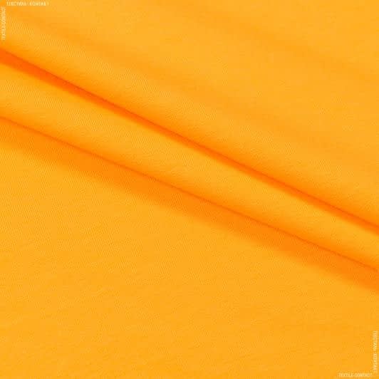 Ткани футер двухнитка - Футер-стрейч  2-нитка желтый