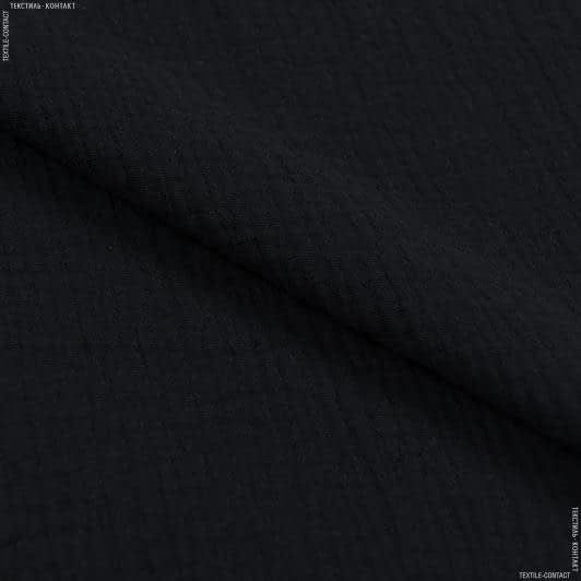 Ткани для блузок - Плательный муслин черный