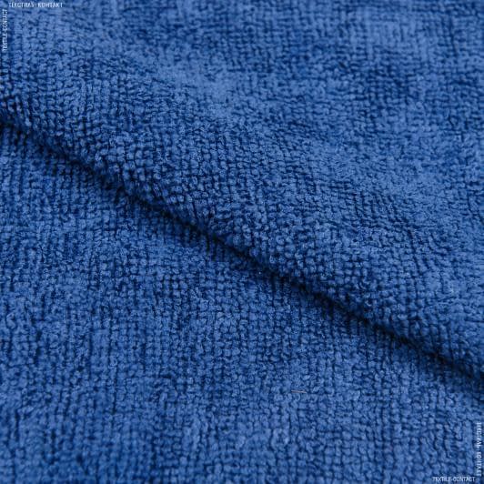 Ткани все ткани - Микрофибра универсальная для уборки махра гладкокрашенная синяя