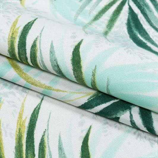 Ткани для декора - Декоративная ткань Масара листья зеленые (Recycle)