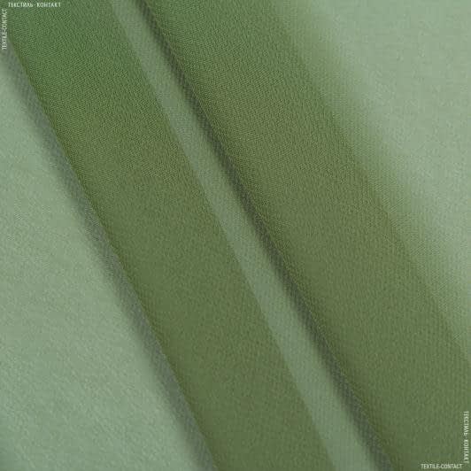 Ткани для рукоделия - Шифон мульти темно-оливковый