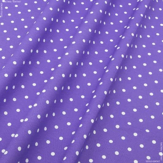 Ткани для юбок - Декоративная ткань Севилла горох фиолет