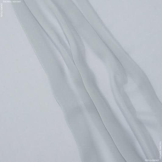 Ткани для юбок - Шифон натуральный стрейч светло-серый