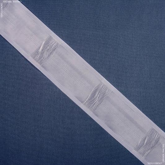 Ткани все ткани - Тесьма шторная Волна на трубу прозрачная 100мм±0.5мм/50м