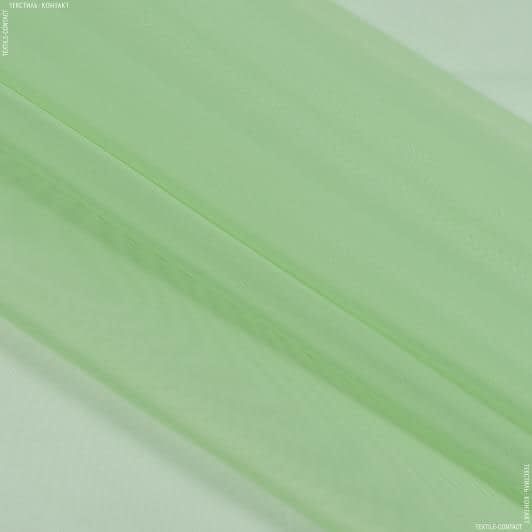 Ткани для декора - Тюль вуаль цвет палево зеленый