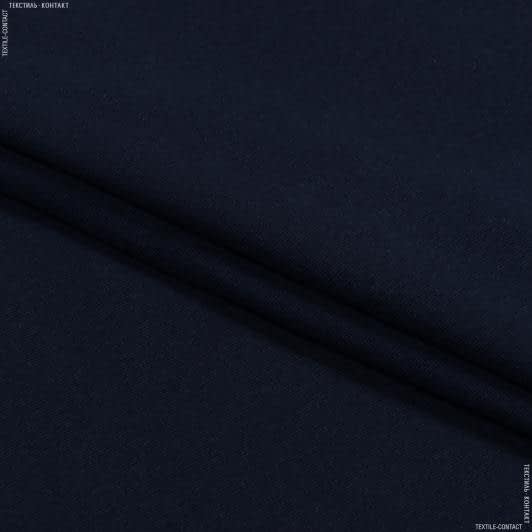 Ткани для юбок - Ластичное полотно темно-синее