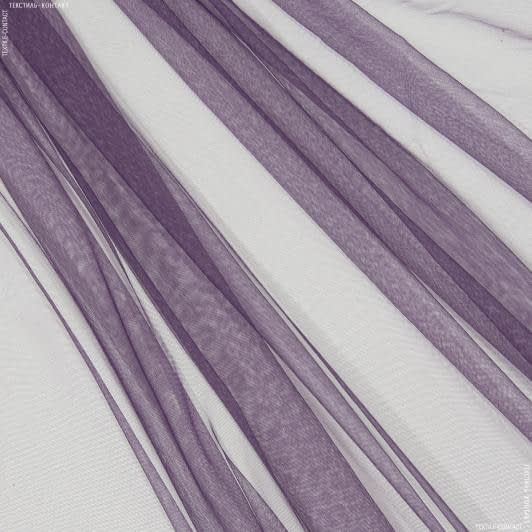 Ткани для декора - Микросетка Энжел цвет баклажан