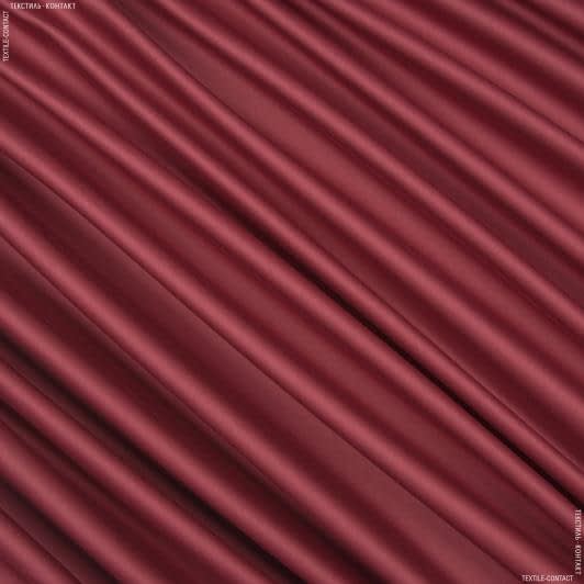 Тканини для римських штор - Декоративний сатин Чікаго бордовий