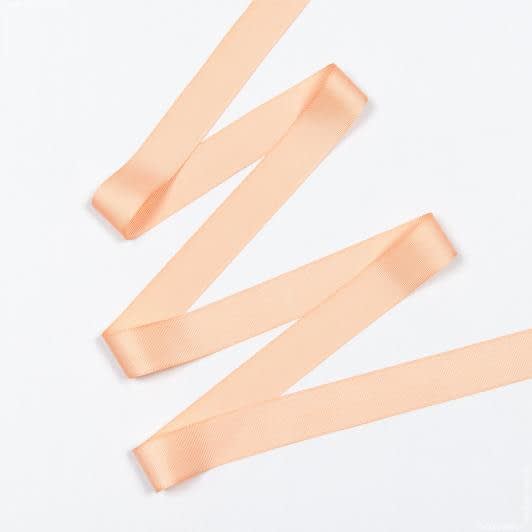 Ткани для декора - Репсовая лента Грогрен  цвет персиковый 30 мм