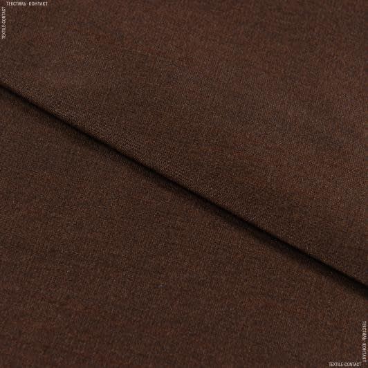 Ткани для юбок - Тафта чесуча темно-коричневая