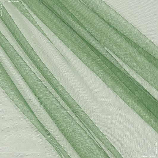 Ткани для скрапбукинга - Микросетка Энжел зеленая