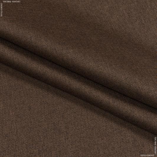 Тканини портьєрні тканини - Блекаут меланж /BLACKOUT колір св. шоколадний