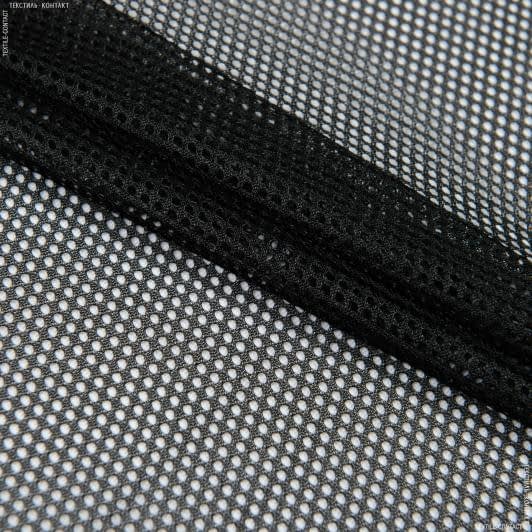 Ткани для спортивной одежды - Сетка трикотажная черная