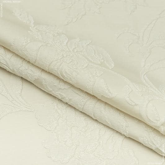 Ткани для декора - Декоративная ткань Дрезден компаньон цветы,крем-брюле