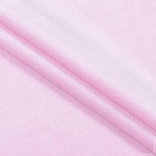 Ткани для декора - Плюш (вельбо)  светло-розовый