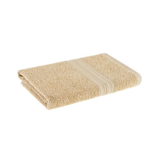 Ткани махровые полотенца - Полотенце махровое  50х90 бежевое
