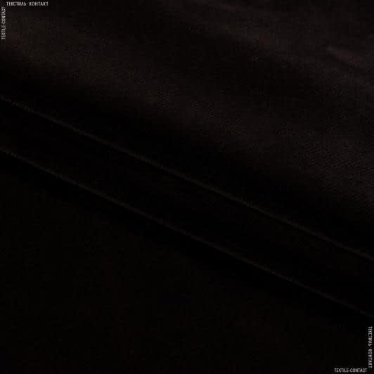 Ткани для театральных занавесей и реквизита - Велюр Метро с огнеупорной пропиткой цвет т.шоколад СТОК