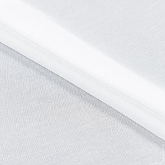 Ткани для декора - Тюль Этюд белый с утяжелителем