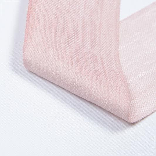 Ткани тесьма - Тесьма шенилл Стаф розовоя 73 мм (25м)